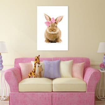 Plakat z króliczkiem do pokoju dziecięcego