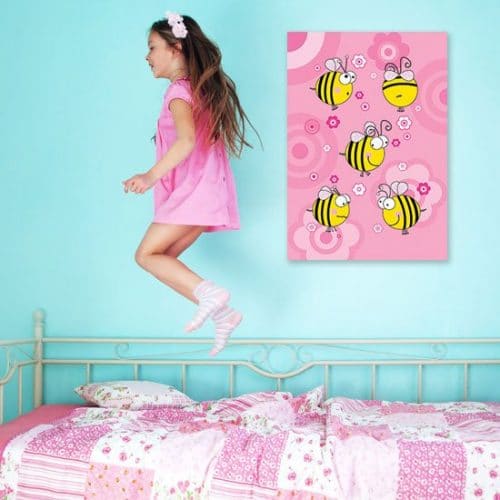 Plakat z pszczółkami na ściany