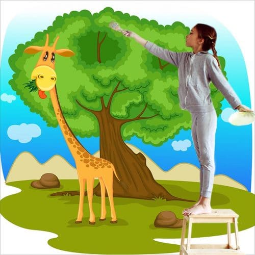 Dekoracja dla dzieci z wesołą żyrafą