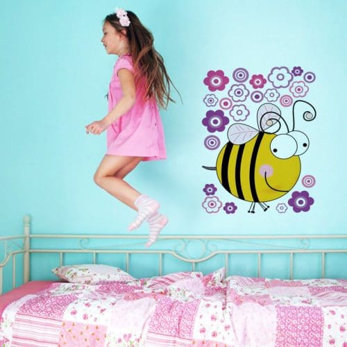 Naklejka dla dzieci z pszczółką
