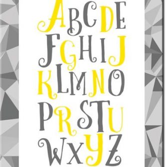 Plakat alfabet