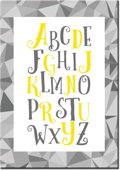 Plakat alfabet