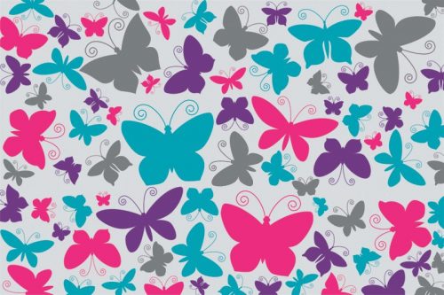 Dekoracja kolorowe motylki