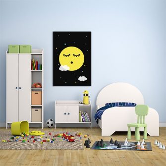 Piękny obrazek w modnej kolorystyce do pokoju dziecka