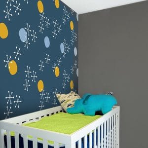 Fototapeta z modnym wzorem do upiększenia ścian w pokoju dziecka