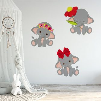 słonie na ścianę