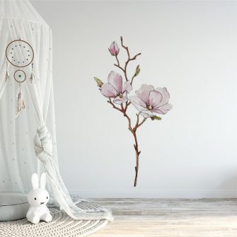 naklejka kwiat magnolii dla dziecka