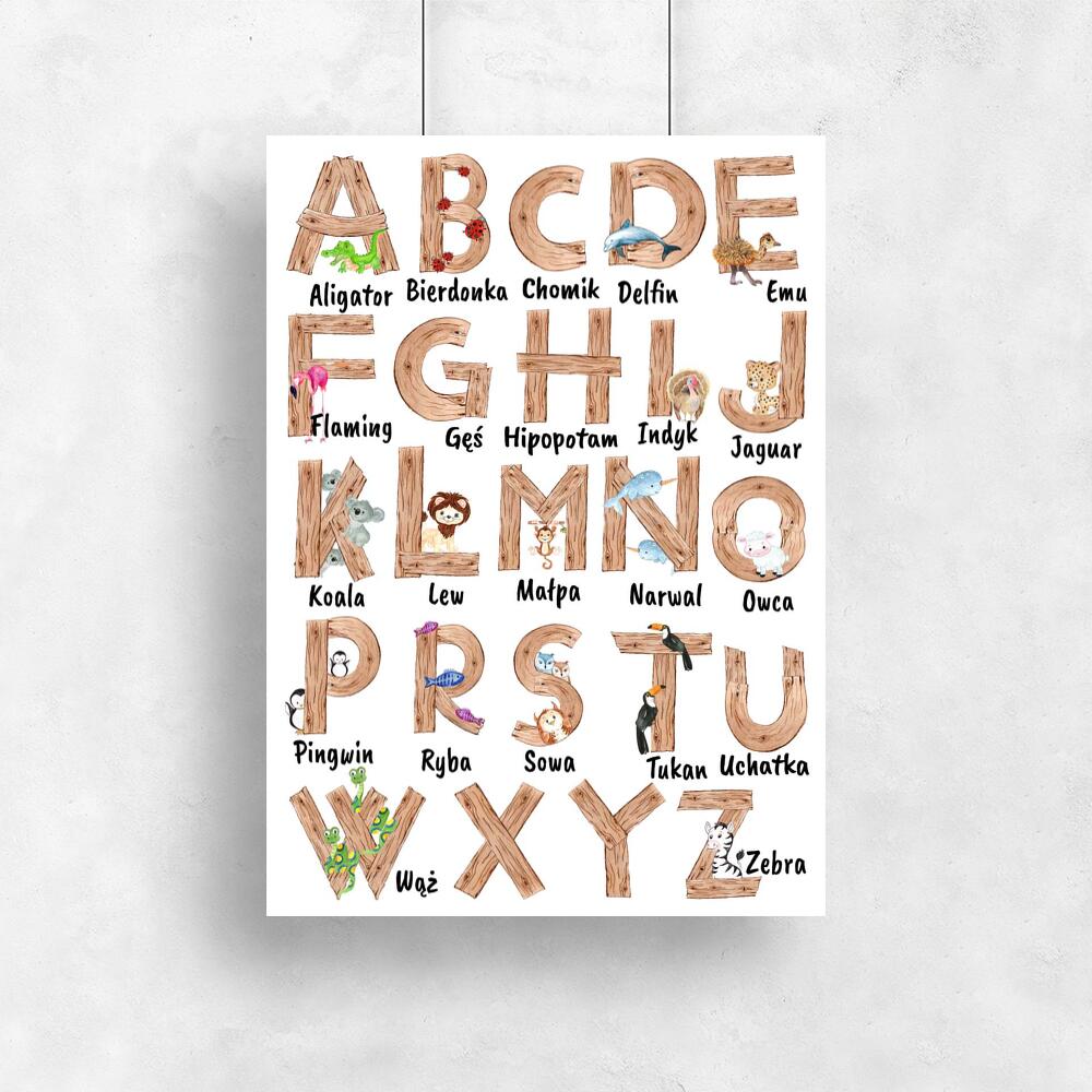 Plakat Alfabet dla dziecka