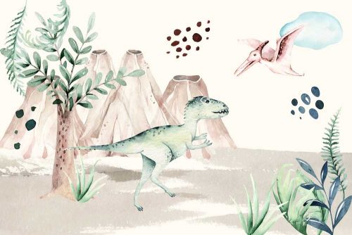 Tapeta dziecięca z Tyranozaurem Rex