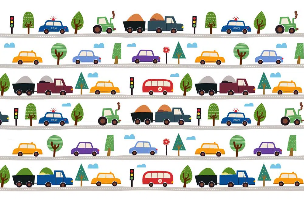 Foto-Tapeta dziecięca Autka Foto-Tapeta dziecięca Autka