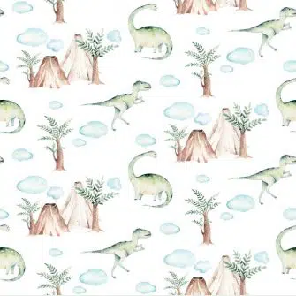 Zielone dinozaury - Fototapeta dla chłopców