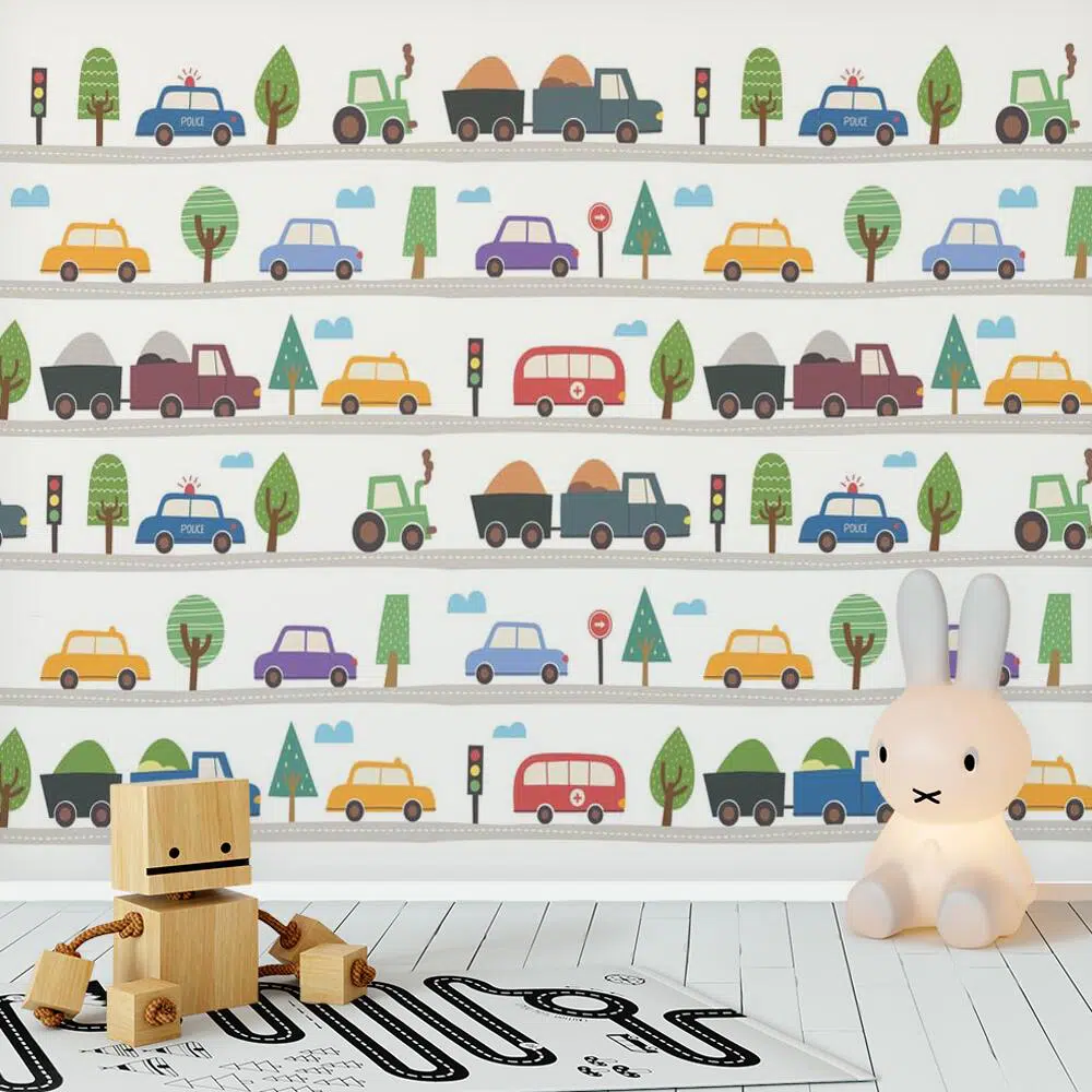 Tapeta dla dzieci w Autka Tapeta dla dzieci w Autka