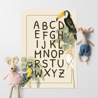 udekoruj dziecięcy pokój plakatem z motywem ptaków z dalekich krain