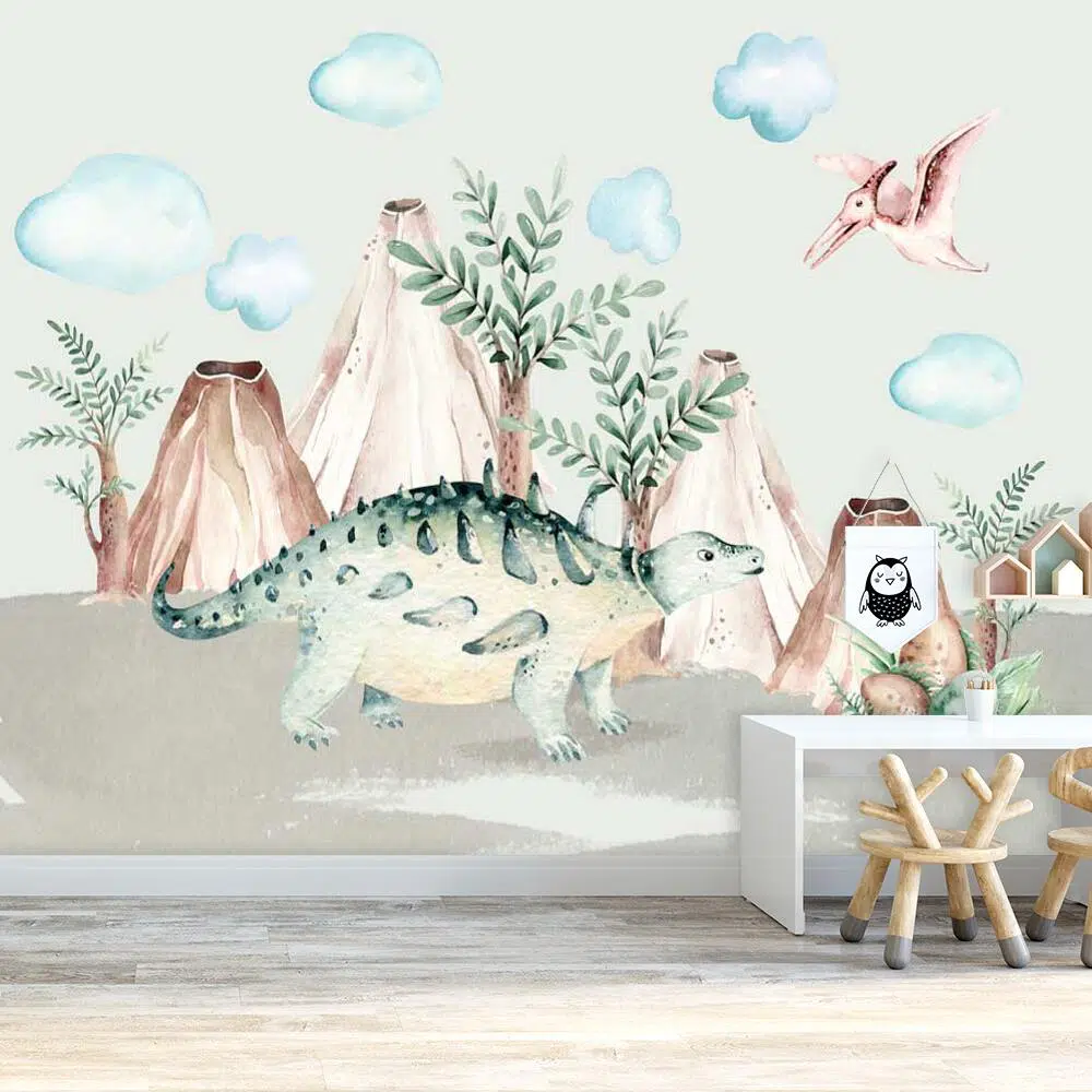 Dziecięca fototapeta z pterodaktylem