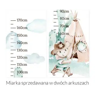 Miarka wzrostu dla chłopca - Tipi