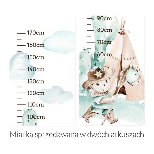 Miarka wzrostu dla chłopca - Tipi