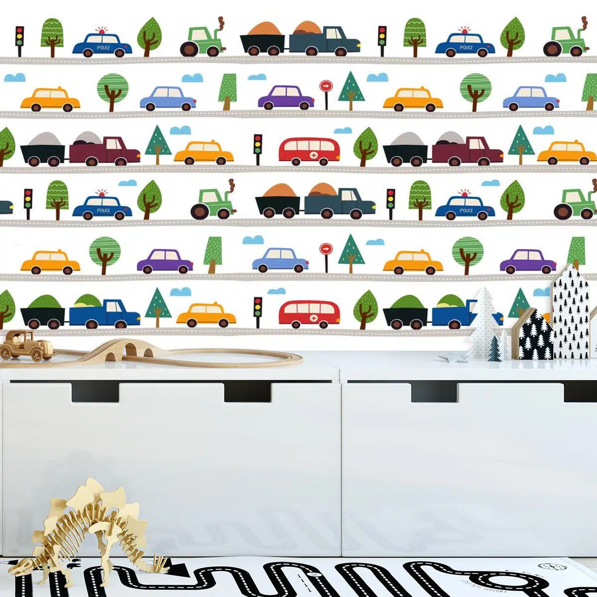 Tapeta z Autkami dla dzieci Tapeta z Autkami dla dzieci
