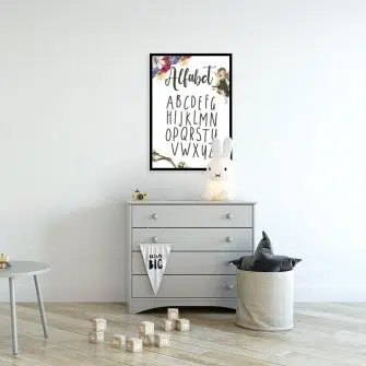 Plakat typografia dla dzieci