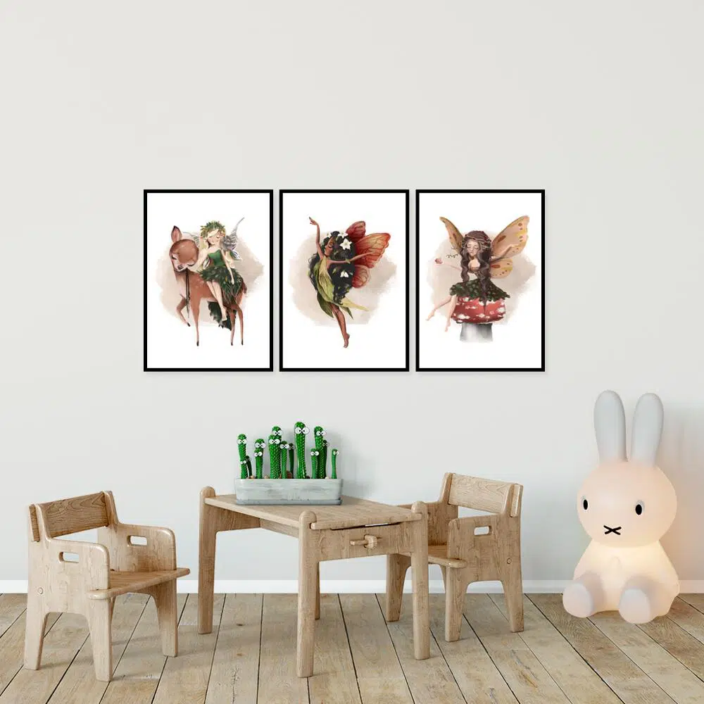 plakat tryptyk wróżki plakat tryptyk wróżki