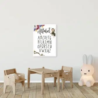 Plakat z alfabetem