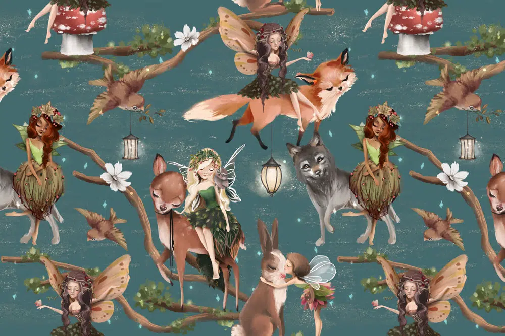 Fototapeta dla dzieci z Leśnymi Elfami Fototapeta dla dzieci z Leśnymi Elfami