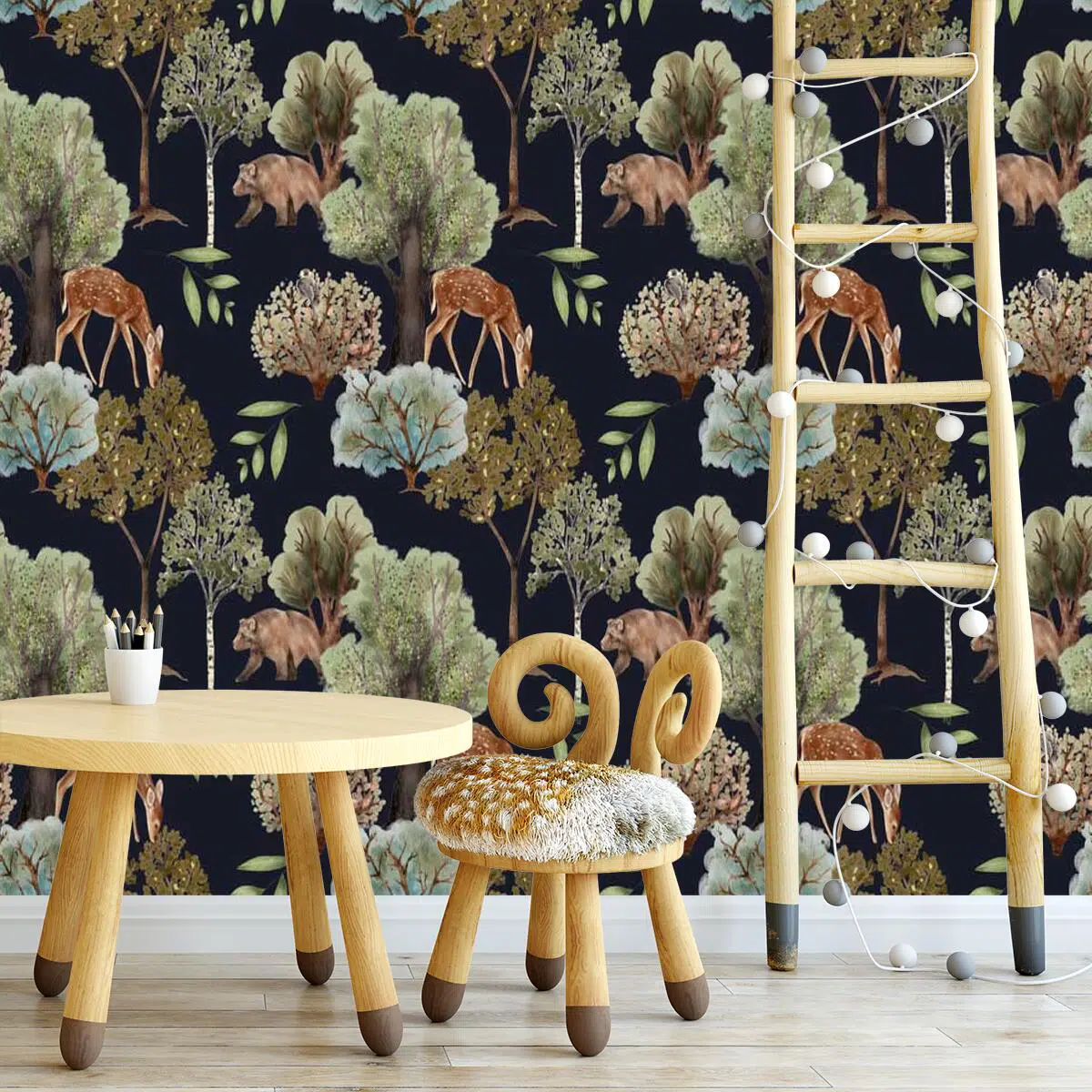 Las i zwierzątka - fototapeta dla dzieci Las i zwierzątka - fototapeta dla dzieci