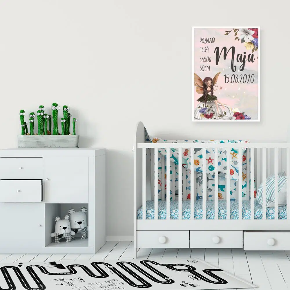 Imienny plakat dla dzieci z wróżką Imienny plakat dla dzieci z wróżką