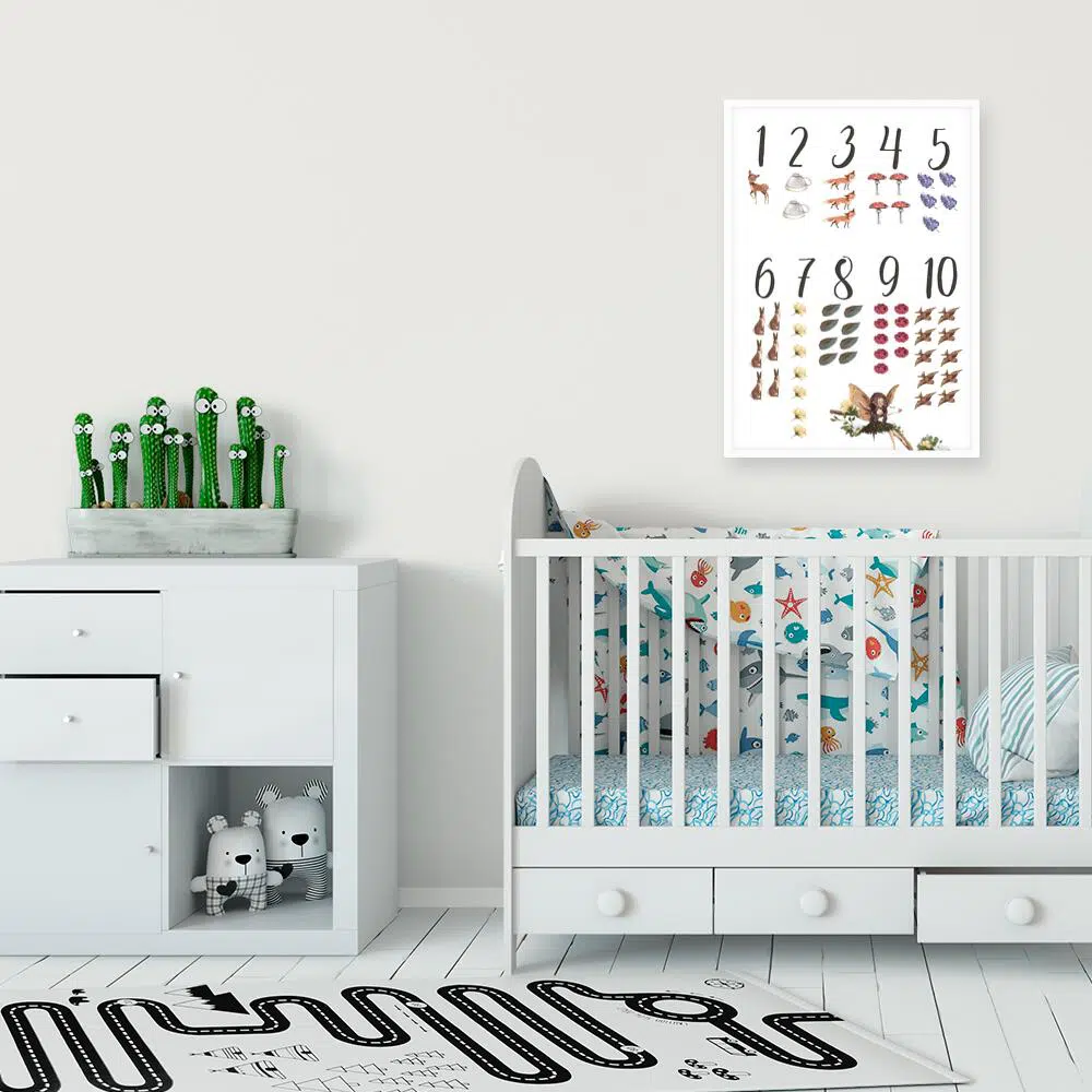 Plakat dla dzieci z cyframi Plakat dla dzieci z cyframi