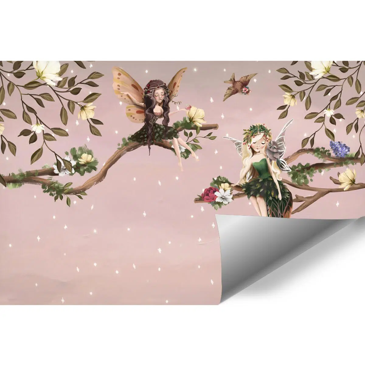 Foto-Tapeta dla dzieci elfy na gałązce Foto-Tapeta dla dzieci elfy na gałązce