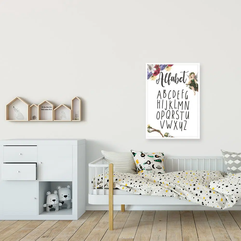 Plakat z abecadłem do nauki w przedszkolu Plakat z abecadłem do nauki w przedszkolu