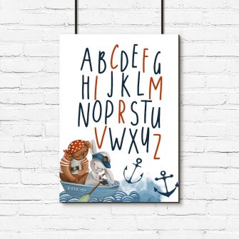 Plakat alfabet dla dzieci