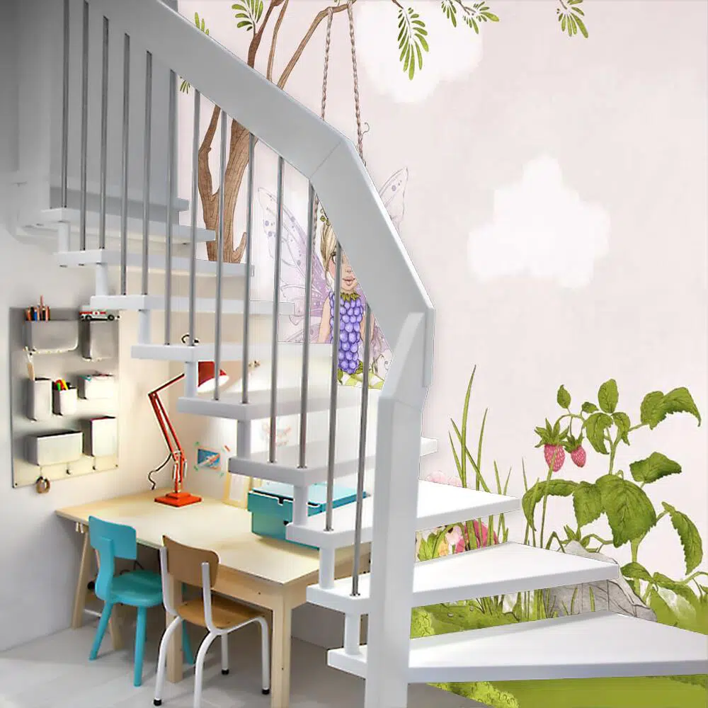 Tapeta z motywem czarodziejki na huśtawce