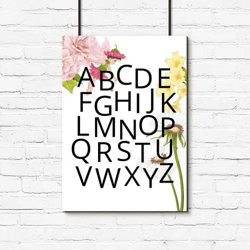 Plakat edukacyjny do dziecinnego pokoju - Wróżka