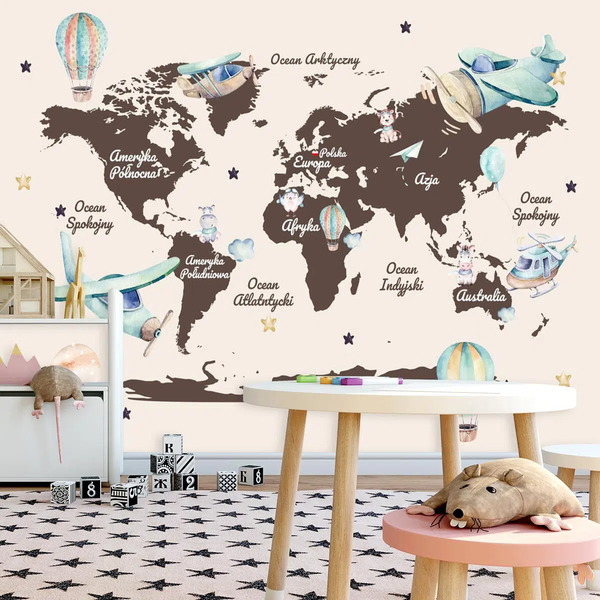 Pojazdy powietrzne na tle mapy na tapecie Pojazdy powietrzne na tle mapy na tapecie