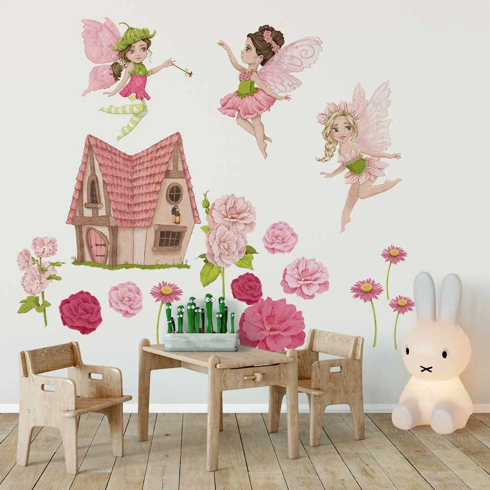 Naklejki z wróżkami do pokoiku sióstr Naklejki z wróżkami do pokoiku sióstr