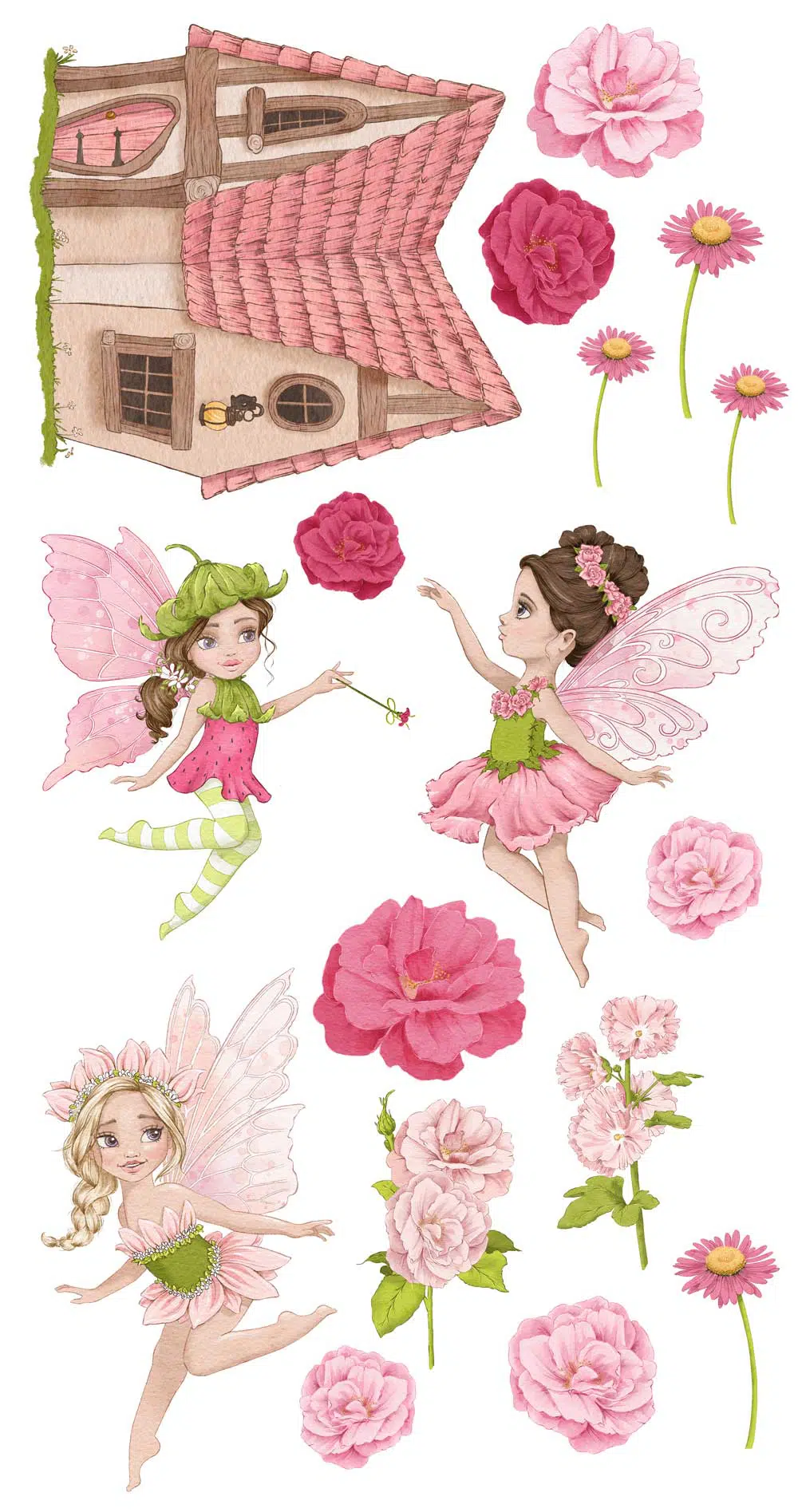 Naklejki z wróżkami do pokoju dziewczynki Naklejki z wróżkami do pokoju dziewczynki